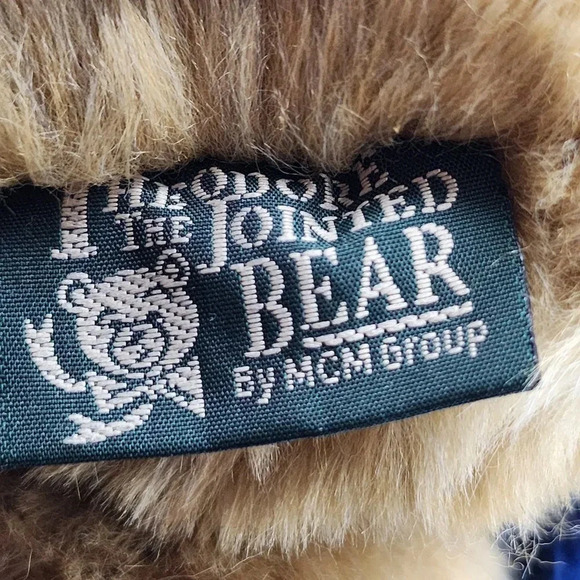 Syracuse University Cheerleader Bear Theodore Jointed Bear MCM Posable Orangemen - Picture 9 of 13